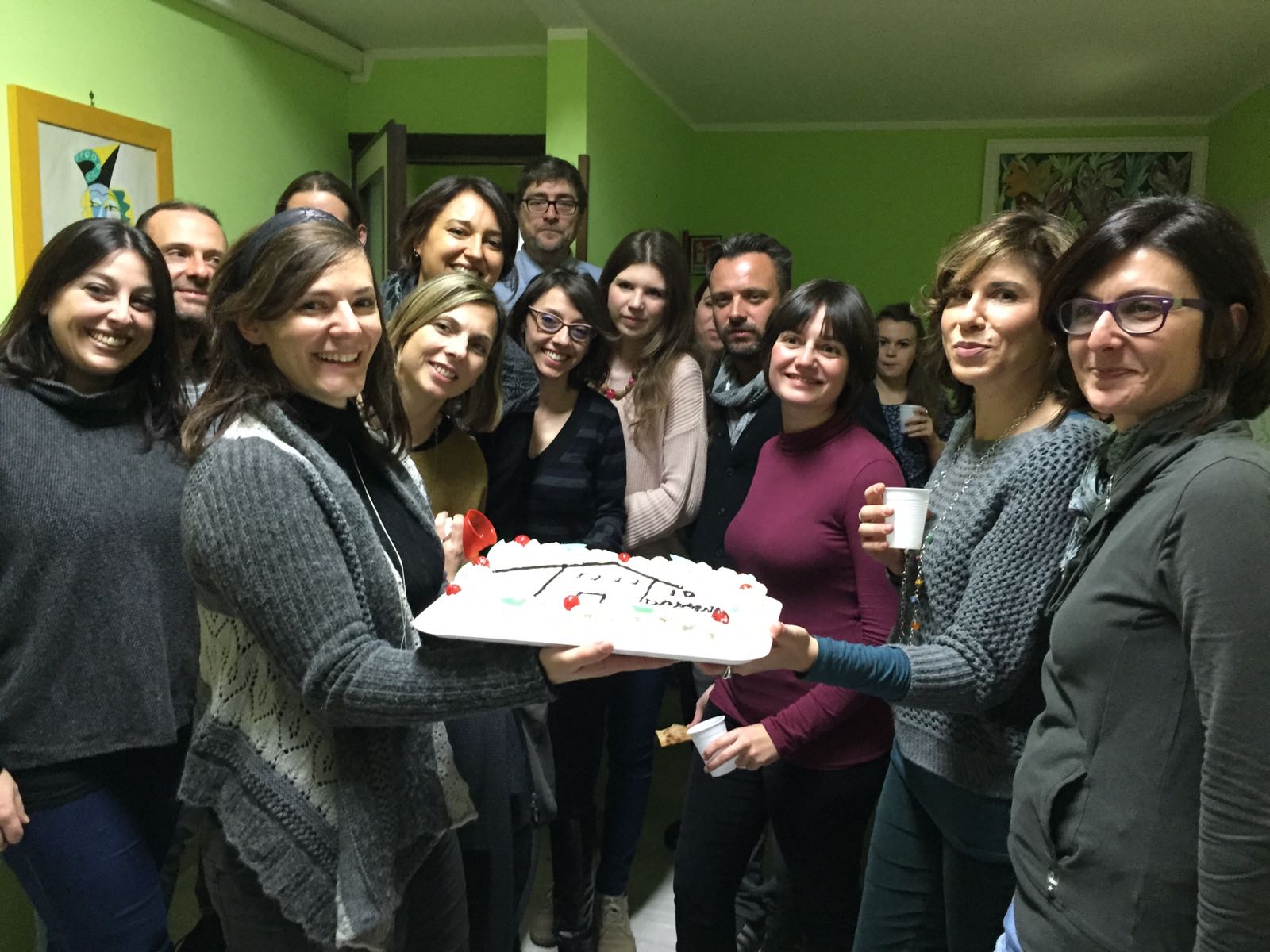 Il gruppo di volontari di IO, domani presente all’inaugurazione della nuova casa accoglienza.